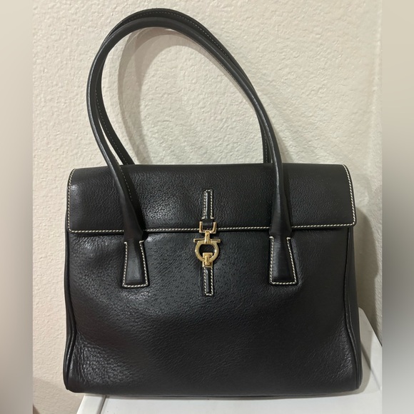 Salvatore Ferragamo Leather Shoulder Bag, PRISTINE CONDITION - Picture 7 of 10